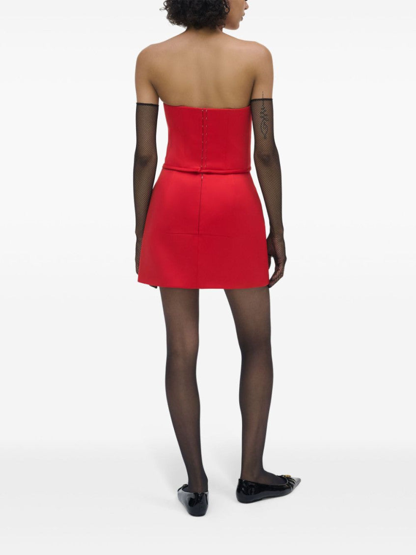 Red The Duchess Satin Rose Corset 5