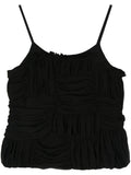 Black Ruffled Top 1