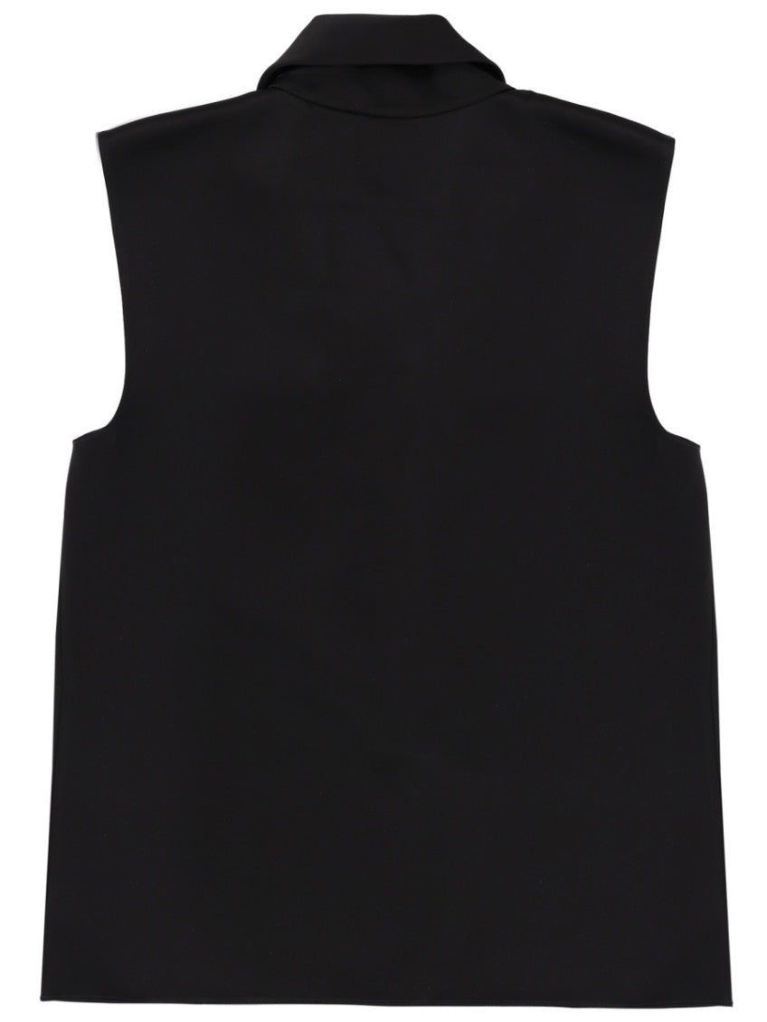 Black Solid Cowl Neck Top 2
