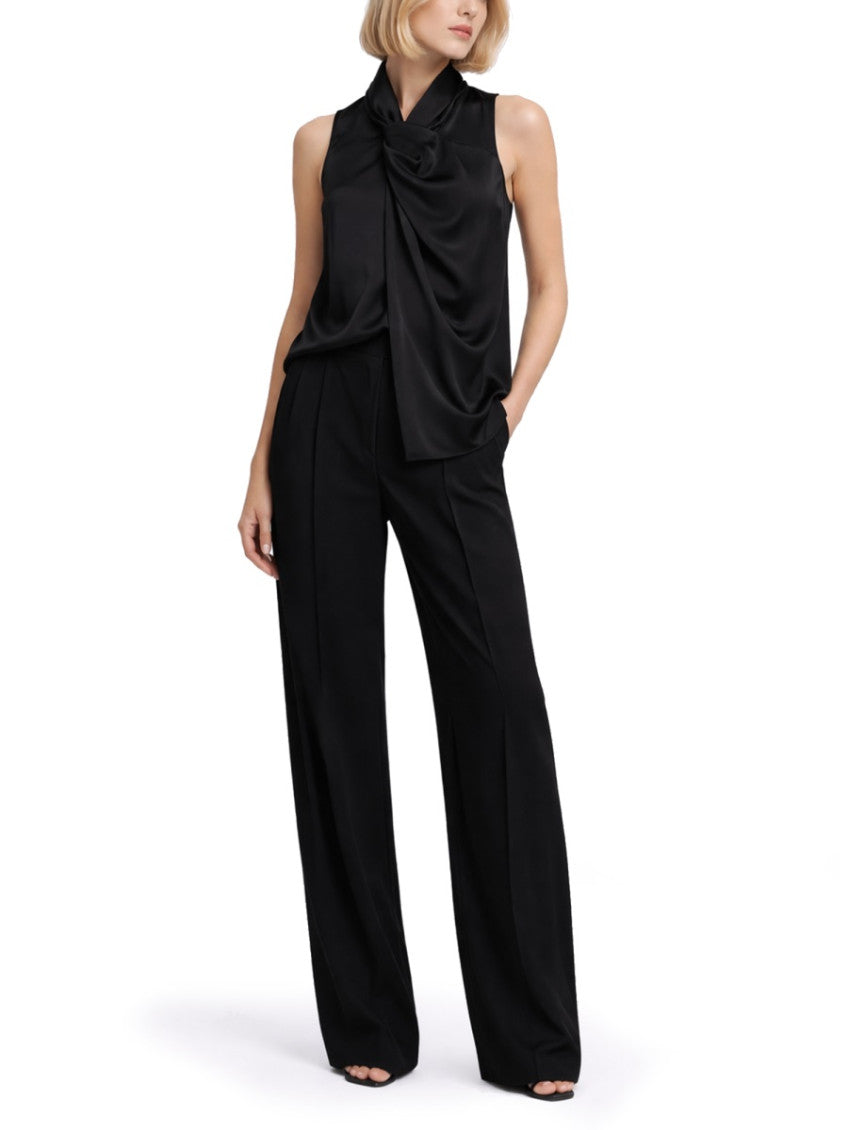 Black Solid Cowl Neck Top 3