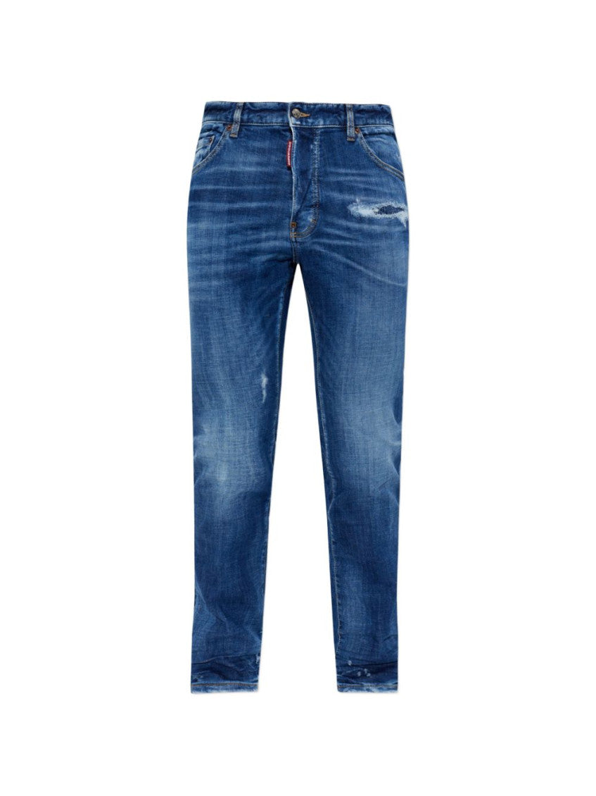 Blue Straight High Rise Jeans 1