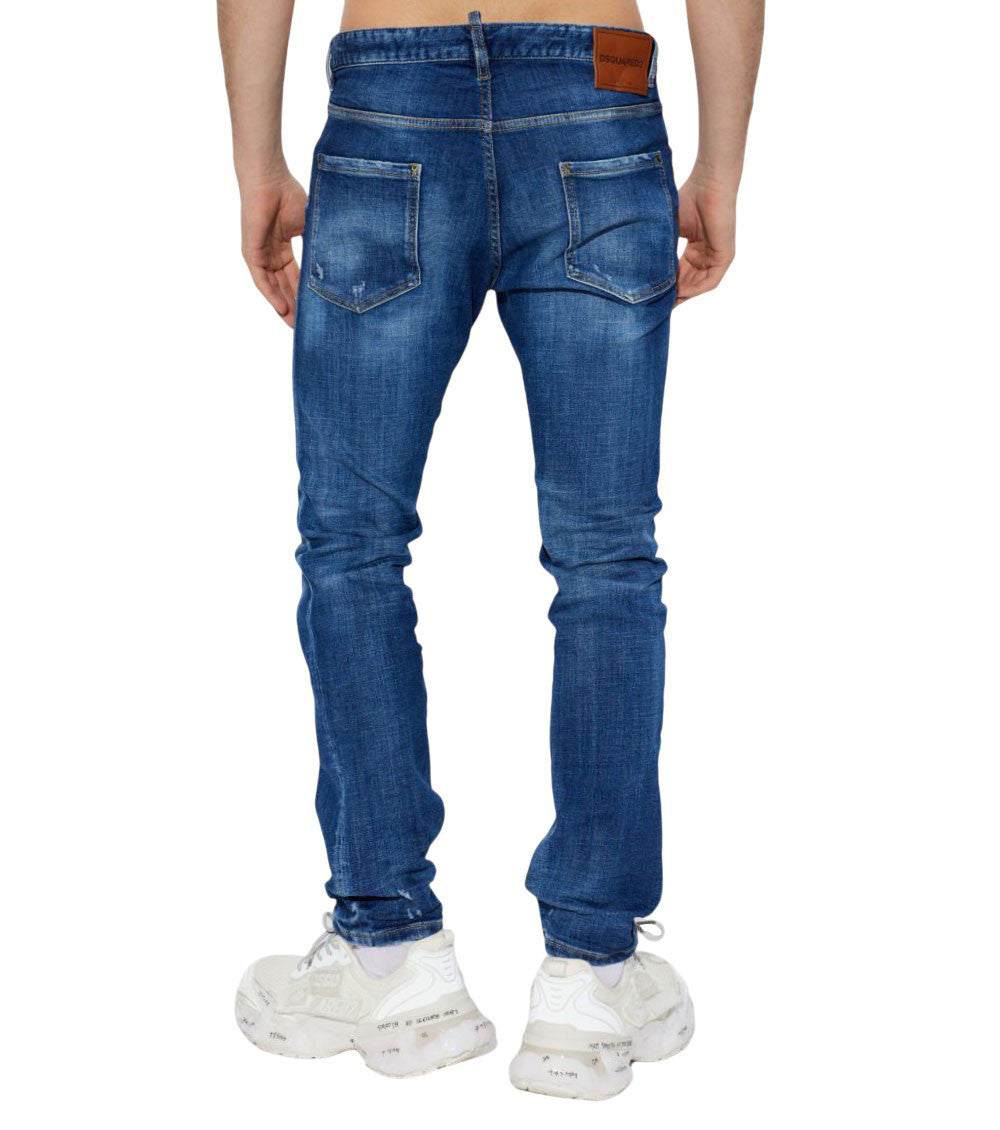 Blue Straight High Rise Jeans 3