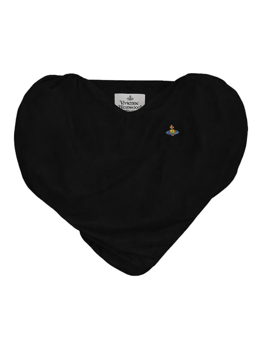 Black Solid Round Neck Top 1