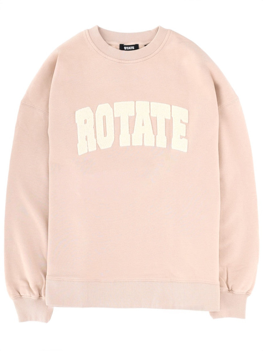 Pink Logo Crew Neck Sweatshirt 1