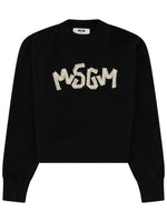 Black Logo Crew Neck Sweatshirt 1