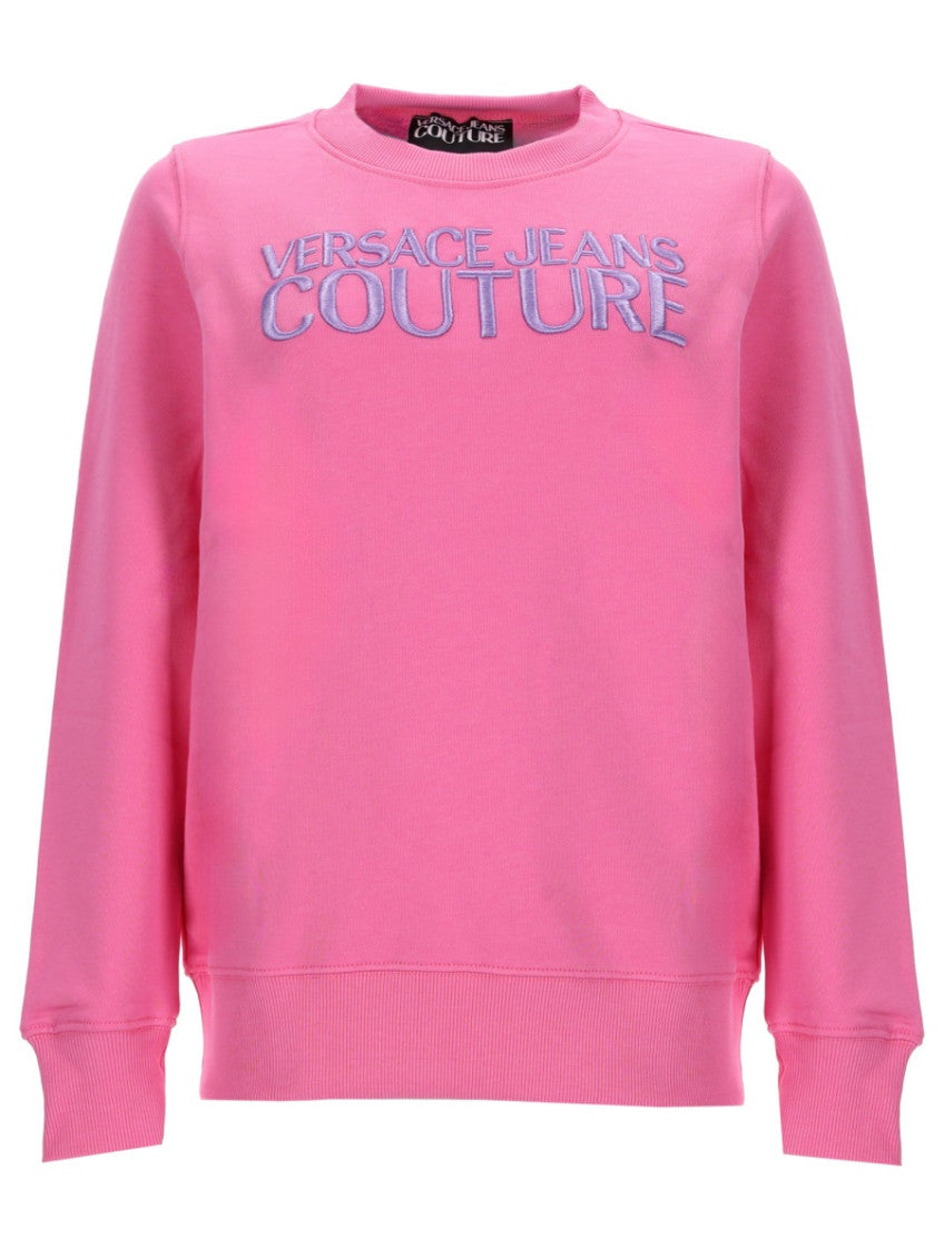Pink Logo Crew Neck Sweatshirt 1