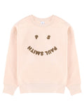 White Logo Crew Neck Sweatshirt 1