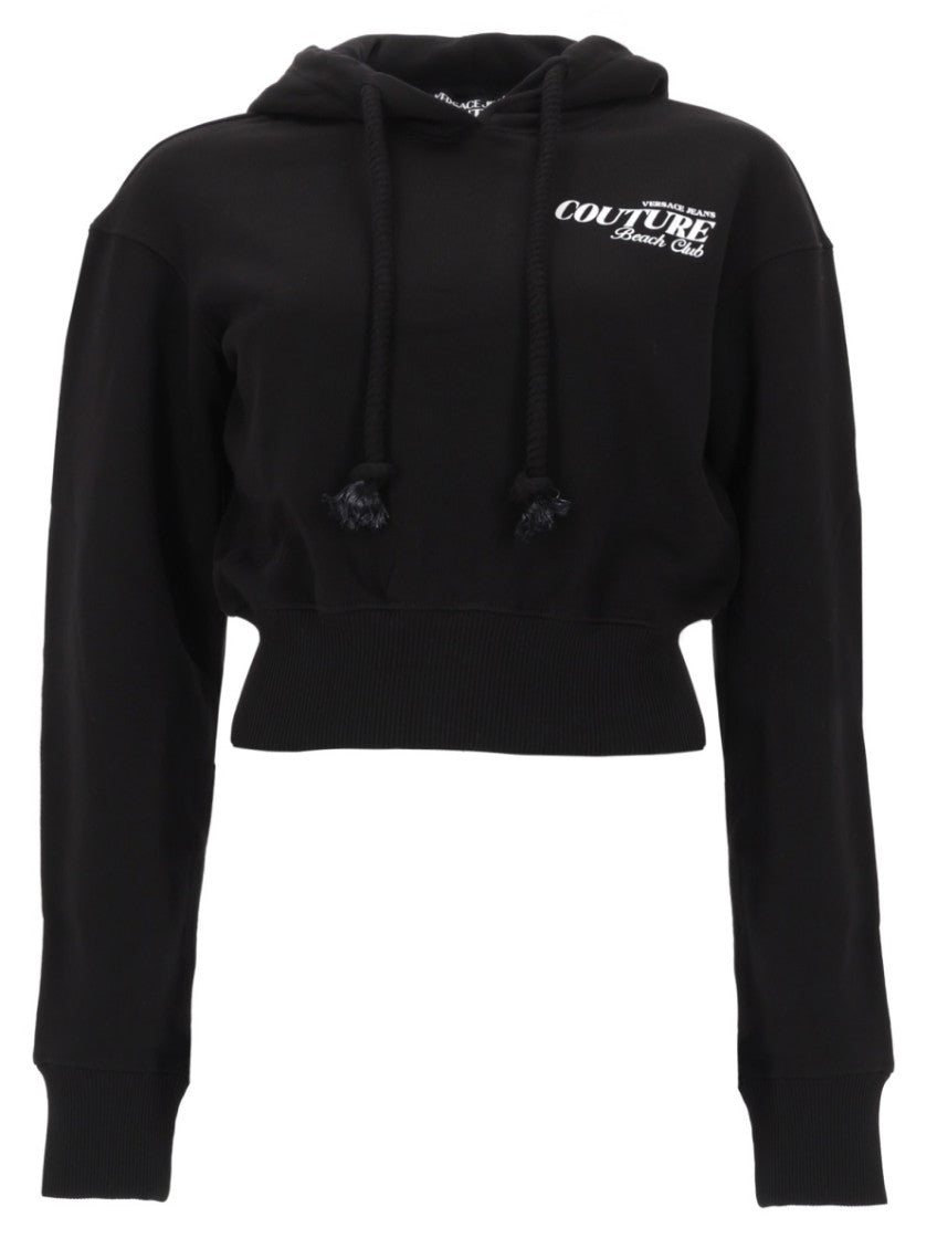 Black Logo Hood Sweatshirt 1