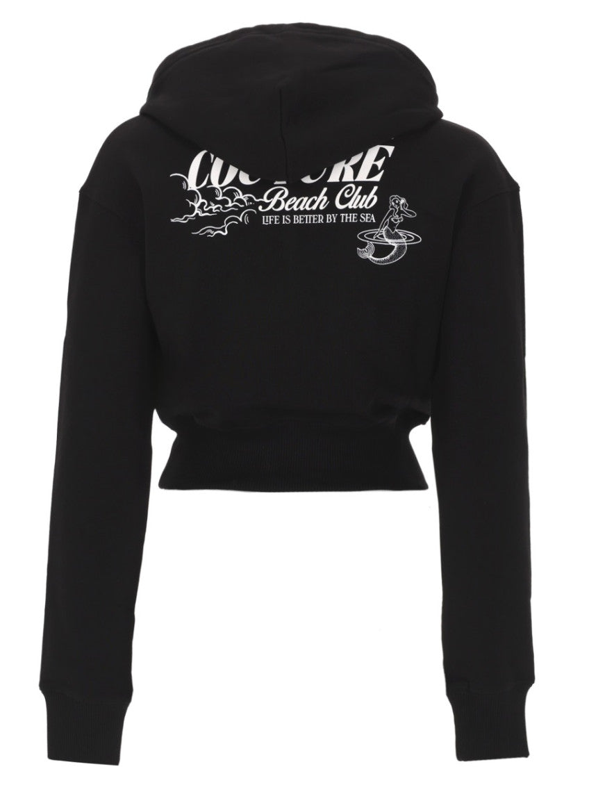 Black Logo Hood Sweatshirt 2