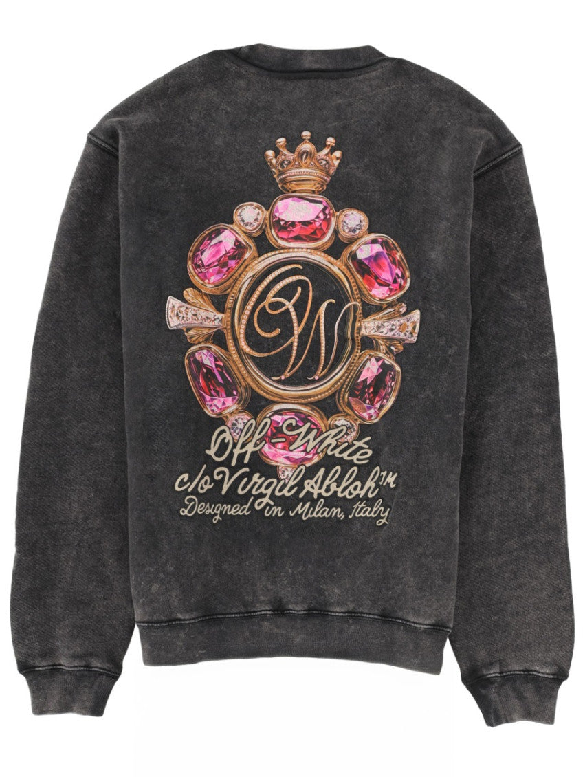 Black Logo Crew Neck Sweatshirt 2