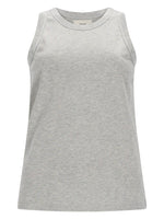Grey Solid Round Neck Top 1