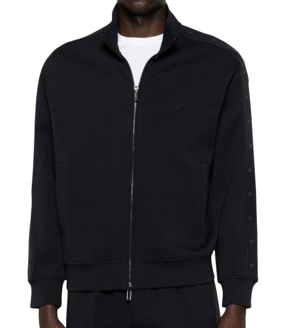 Blue Logo Mock Collar Sweatshirt 2