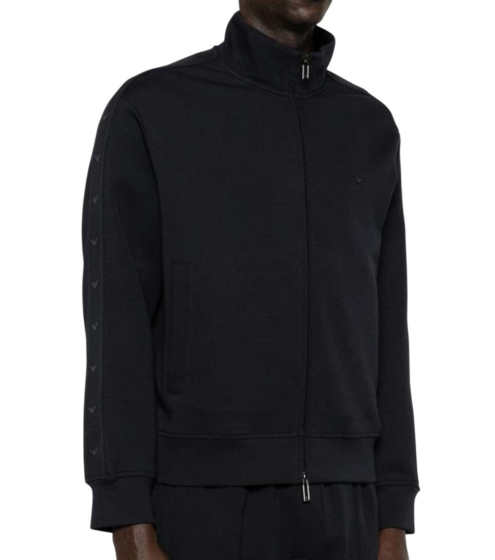 Blue Logo Mock Collar Sweatshirt 3