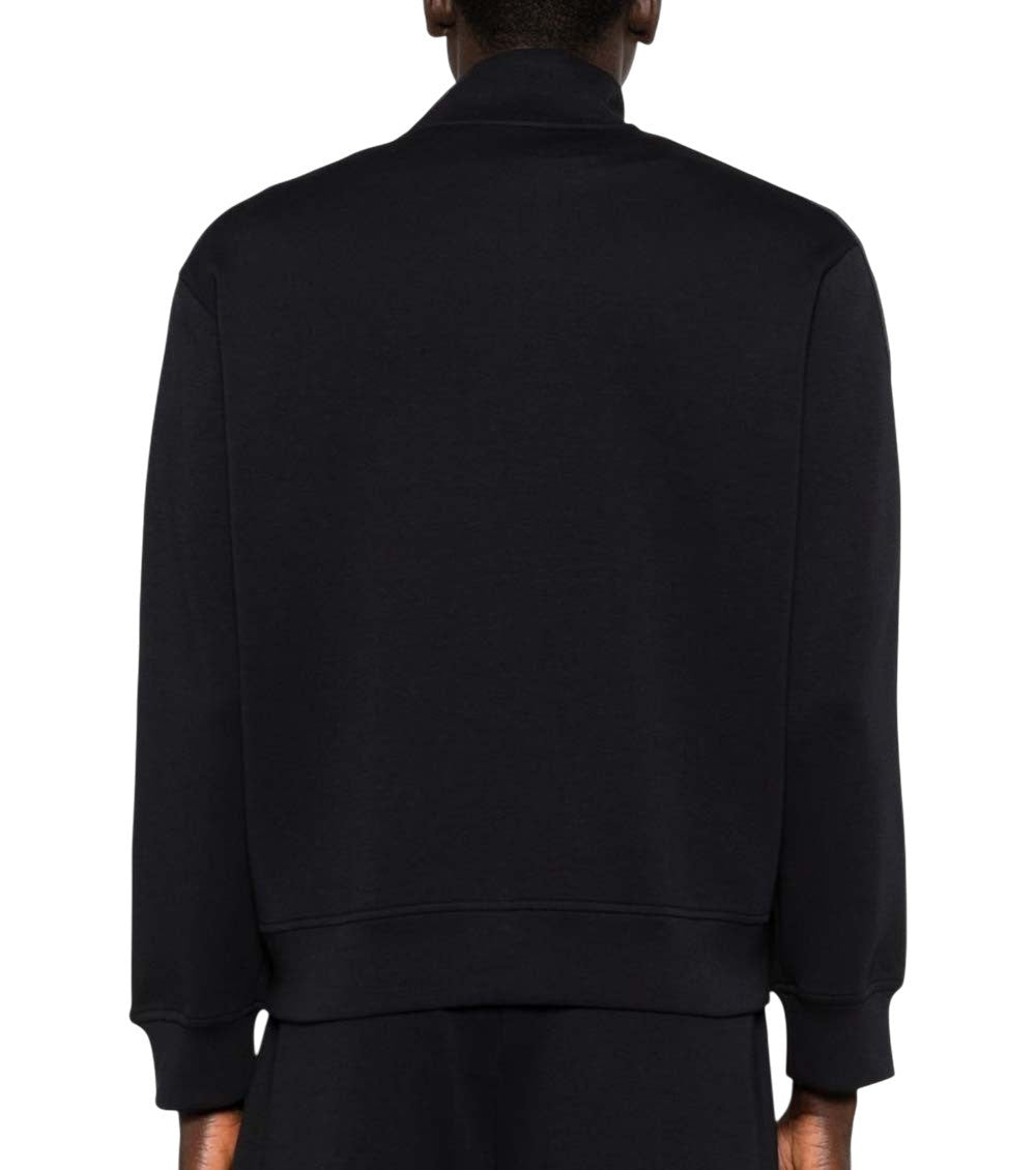 Blue Logo Mock Collar Sweatshirt 5