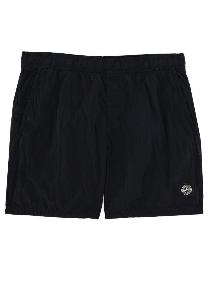 Black Logo Swim Shorts 1