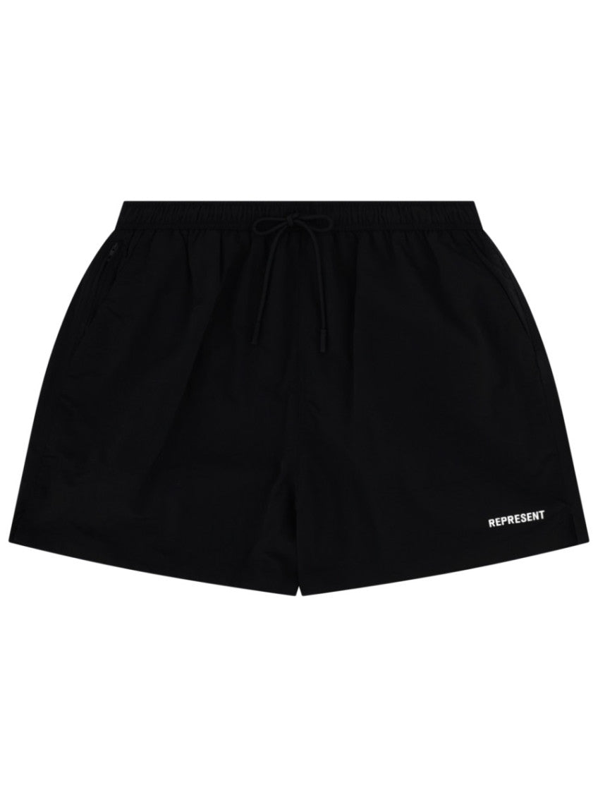 Black Logo Swim Shorts 1