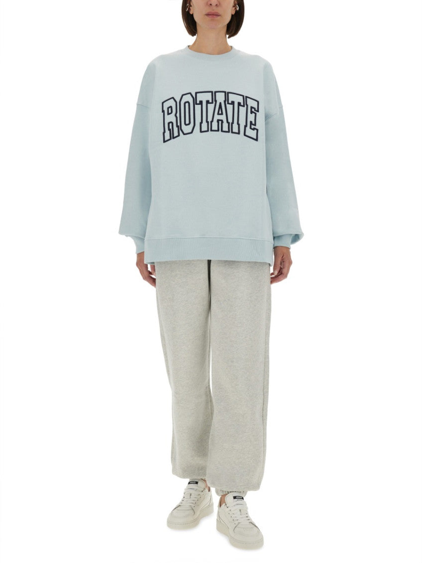 Light Blue Logo Crew Neck Sweatshirt 2