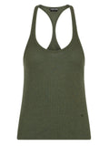 Green Solid Scoop Neck Top 1