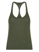 Green Solid Scoop Neck Top 1