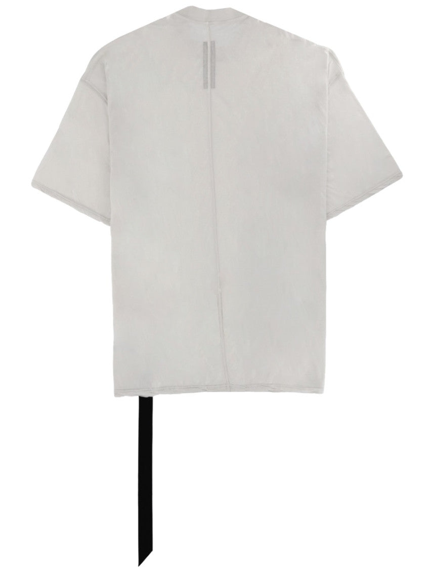 White Solid Crew Neck T-Shirt 3