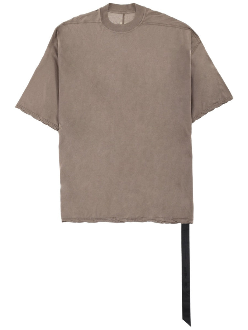 Brown Solid Crew Neck T-Shirt 1