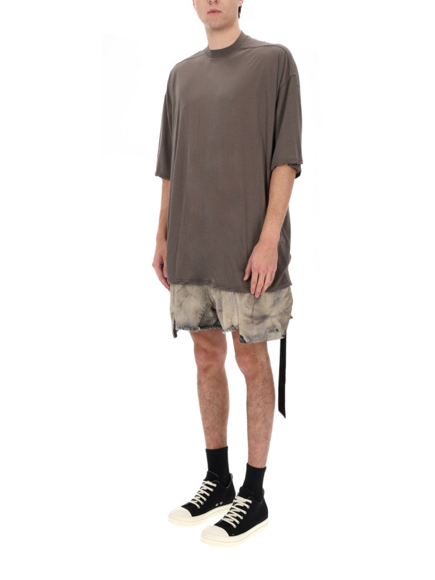 Brown Solid Crew Neck T-Shirt 2
