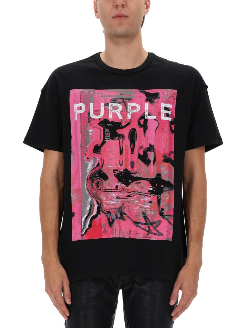 Black Graphic Crew Neck T-Shirt 3