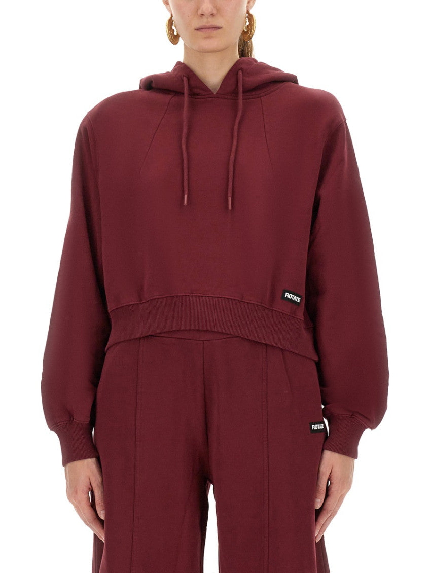 Brown Solid Hood Sweatshirt 1