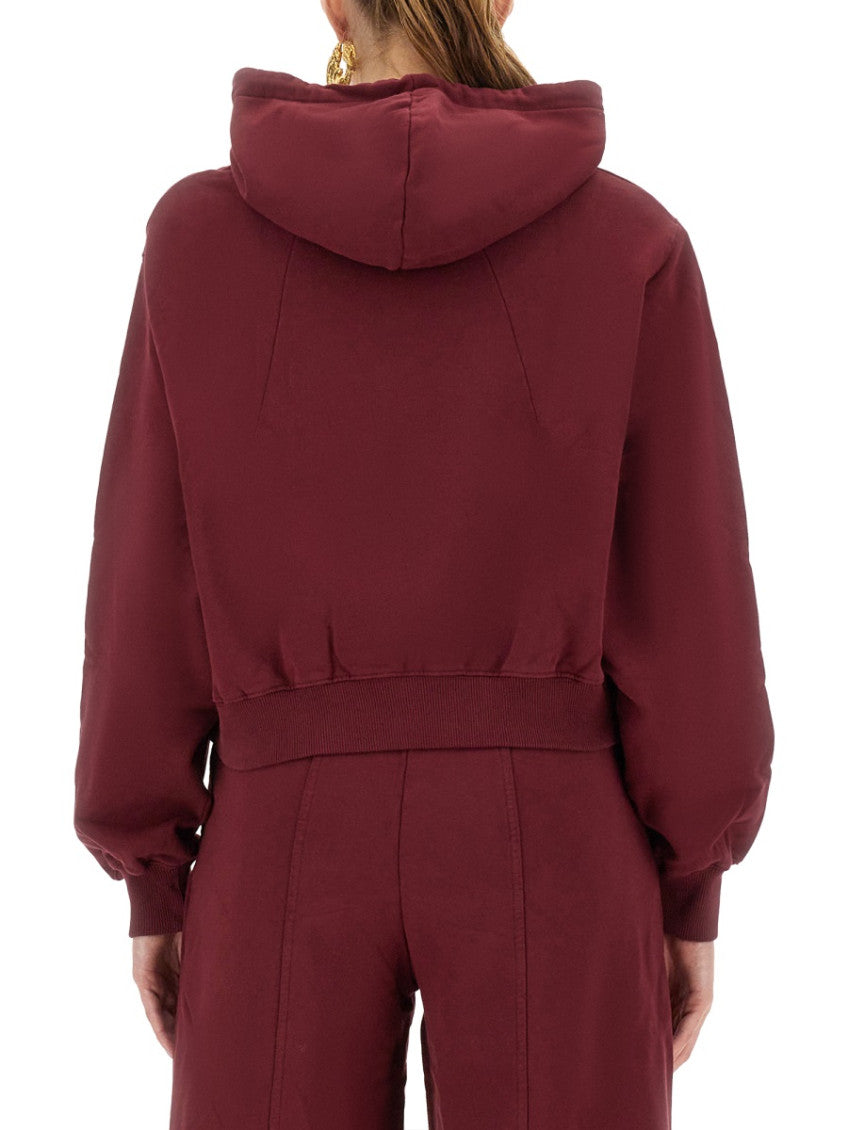Brown Solid Hood Sweatshirt 3