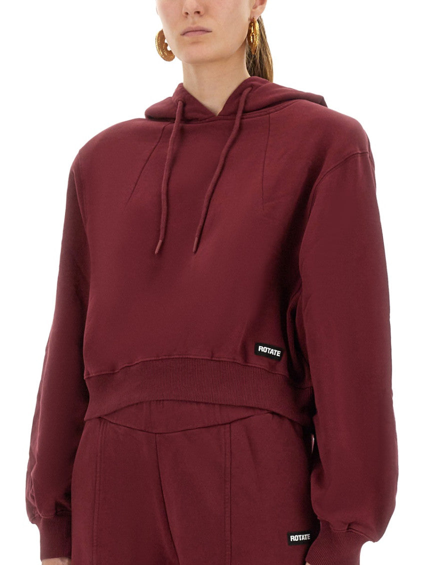 Brown Solid Hood Sweatshirt 4