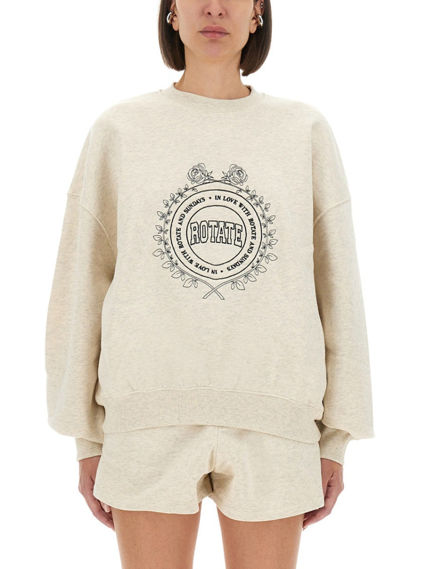 Grey Graphic Crew Neck Sweatshirt 1
