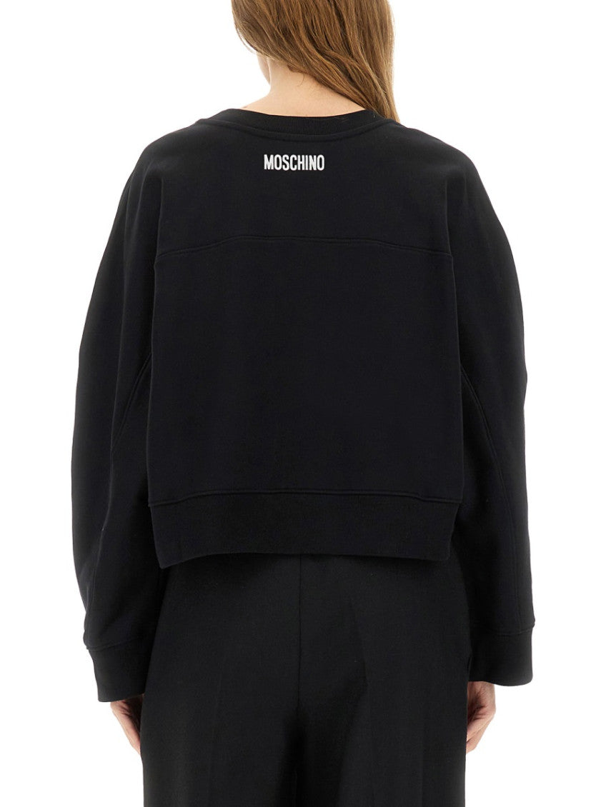 Black Graphic Crew Neck Sweatshirt 3