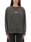 Grey Logo Crew Neck Sweatshirt 1