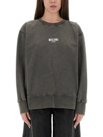 Grey Logo Crew Neck Sweatshirt 1