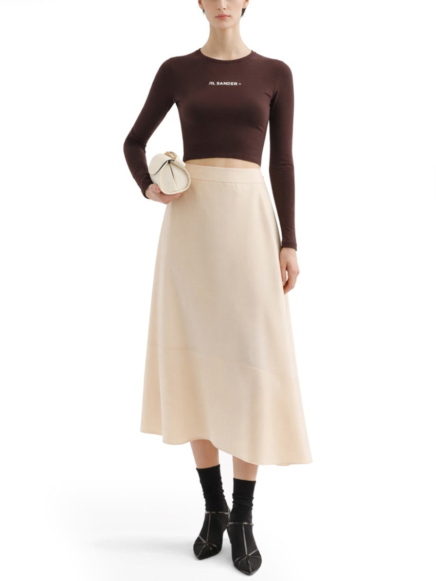 Brown Logo Round Neck Top 3