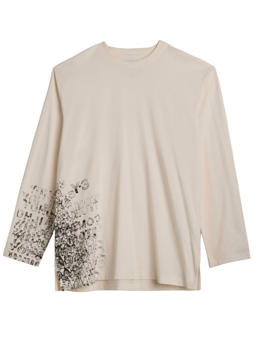 White Graphic Crew Neck T-Shirt 1
