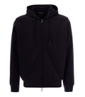 Blue Textured Hood Sweatshirt 1