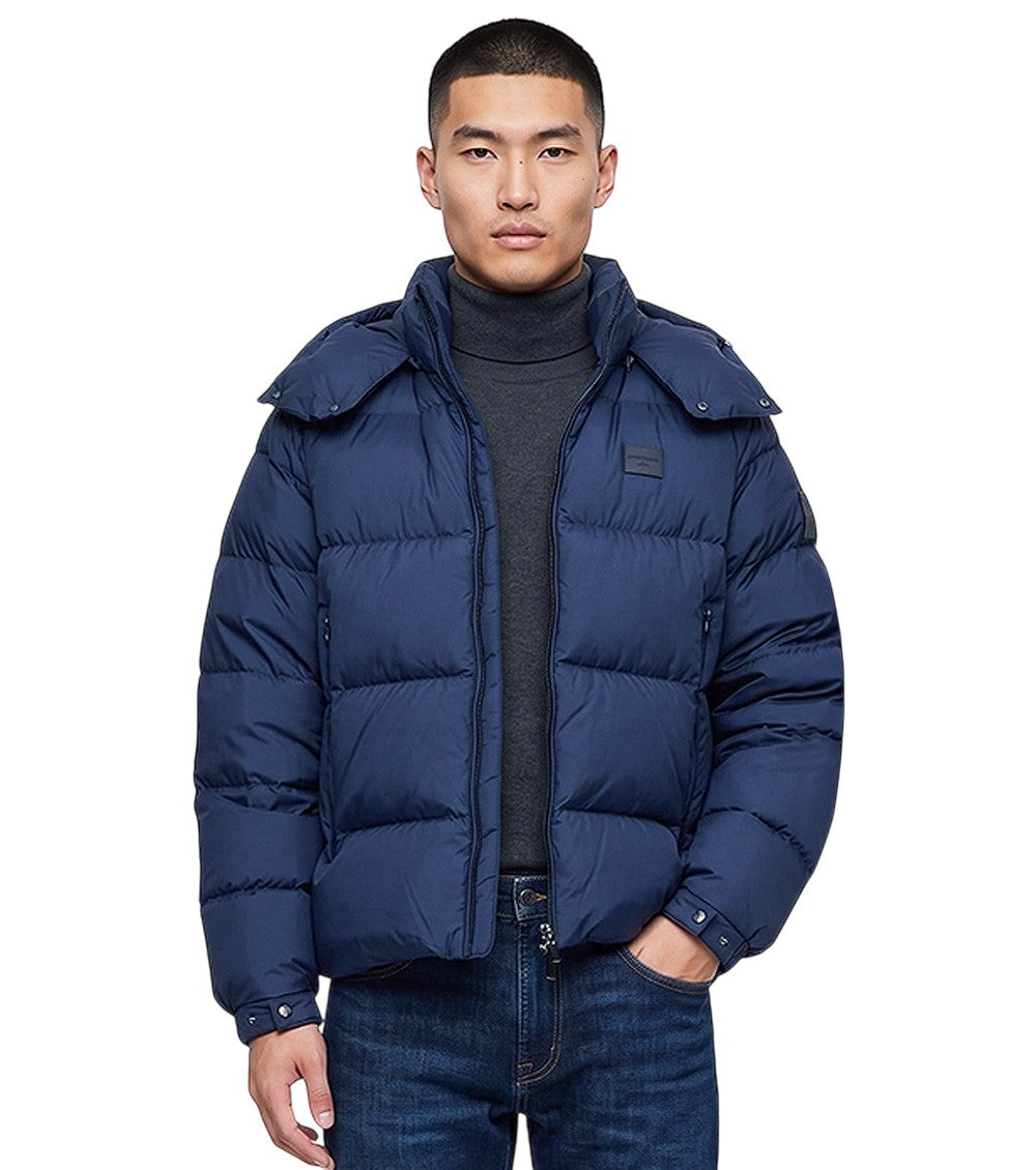 Navy Blue Solid None Jacket 2