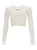 White Logo Crew Neck Top 1