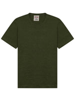 Khaki Solid Crew Neck T-Shirt 1