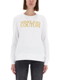 White Logo Crew Neck Sweatshirt 1