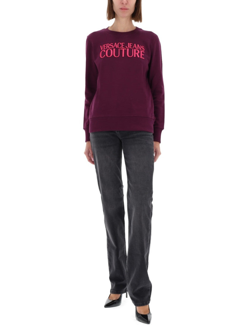 Red Logo Crew Neck Sweatshirt 2
