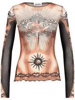 Multicolor Printed Crew Neck Top 1