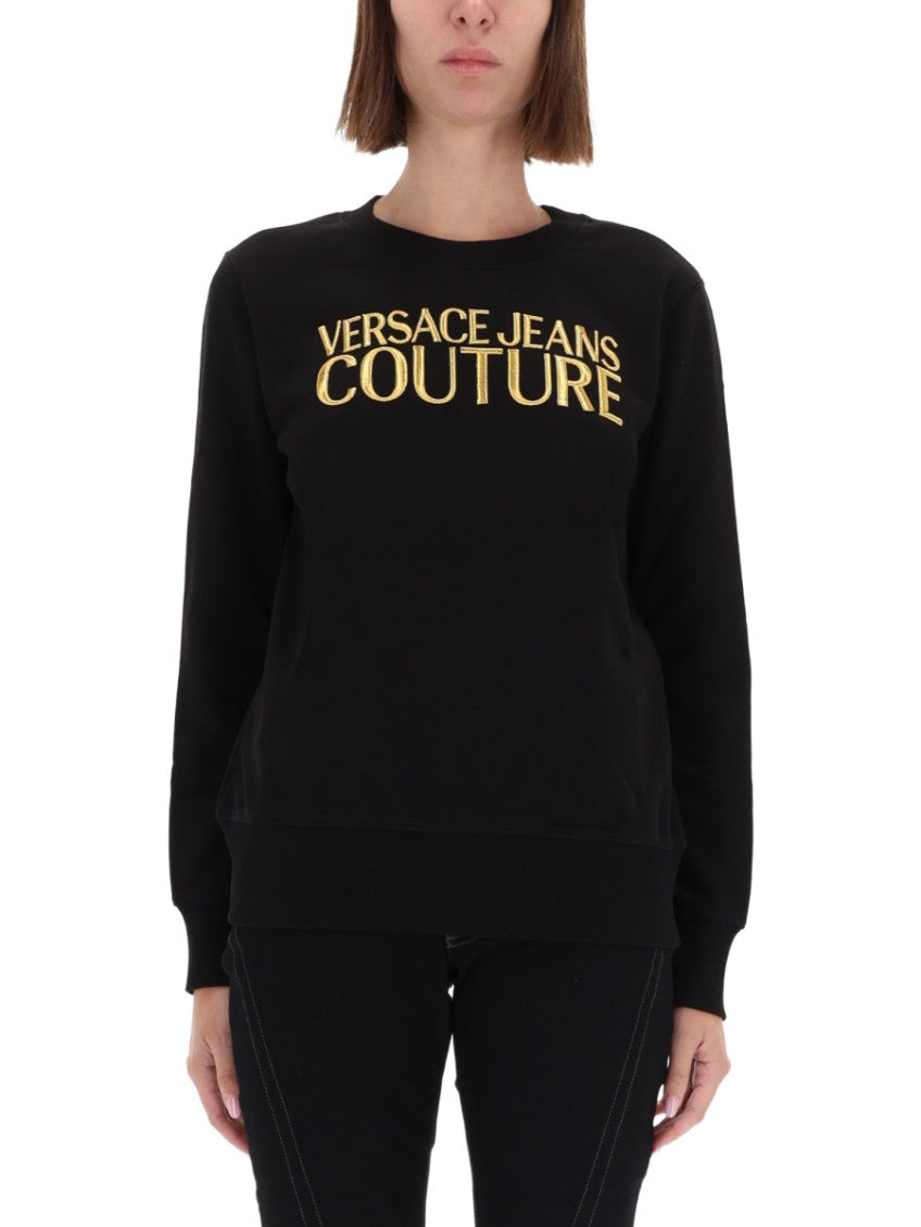 Black Logo Crew Neck Sweatshirt 1