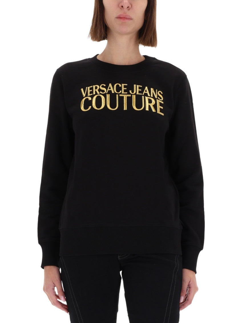 Black Logo Crew Neck Sweatshirt 4