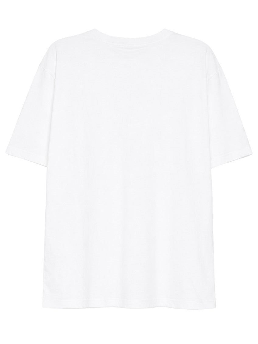 White Solid Crew Neck T-Shirt 2