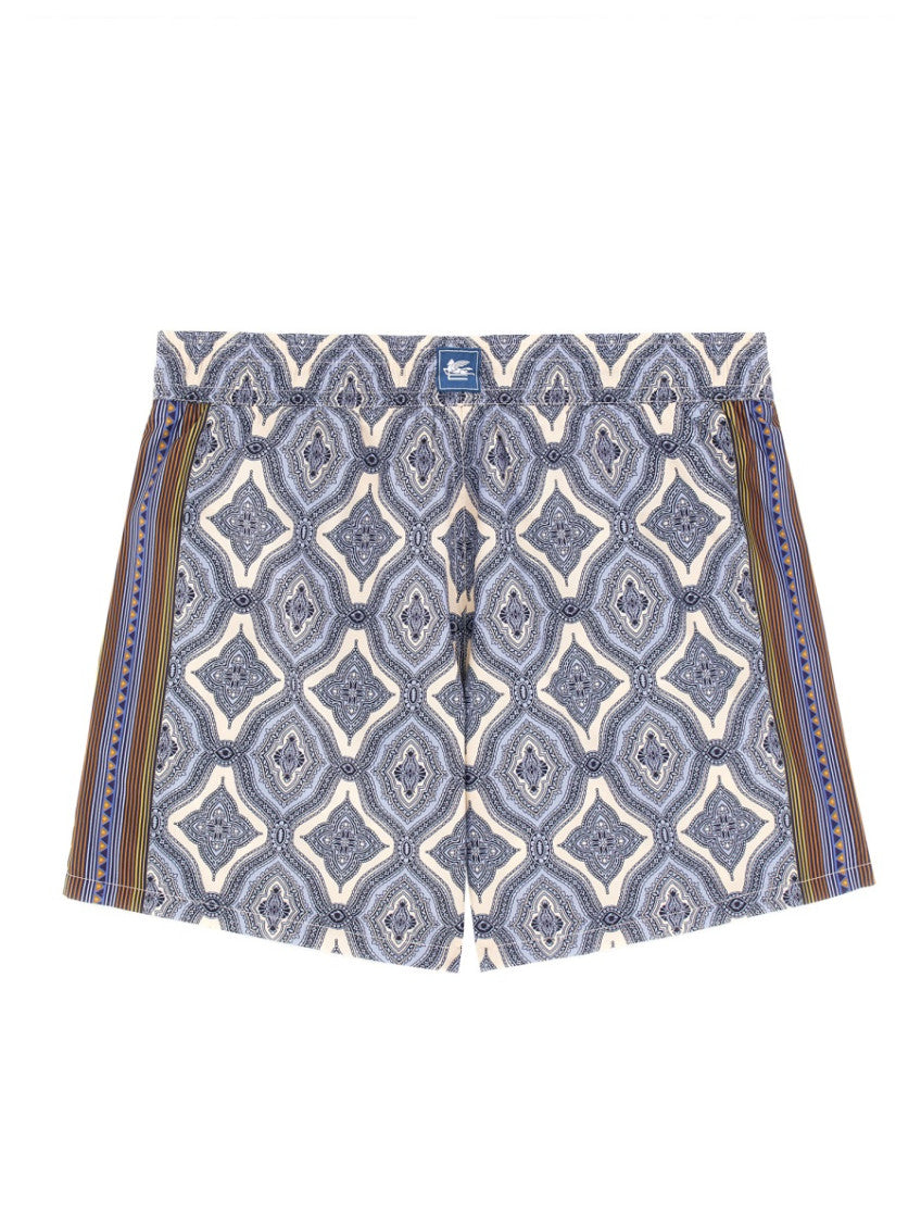 Multicolor Printed Swim Shorts 2