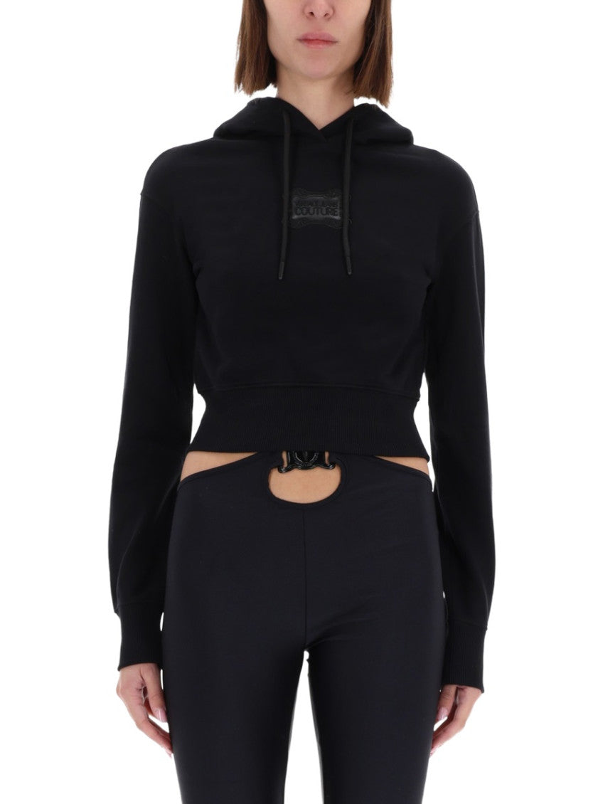 Black Logo Hood Sweatshirt 1