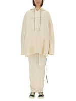 White Graphic Hood Sweatshirt 1
