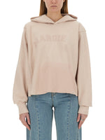 Pink Logo Hood Sweatshirt 1